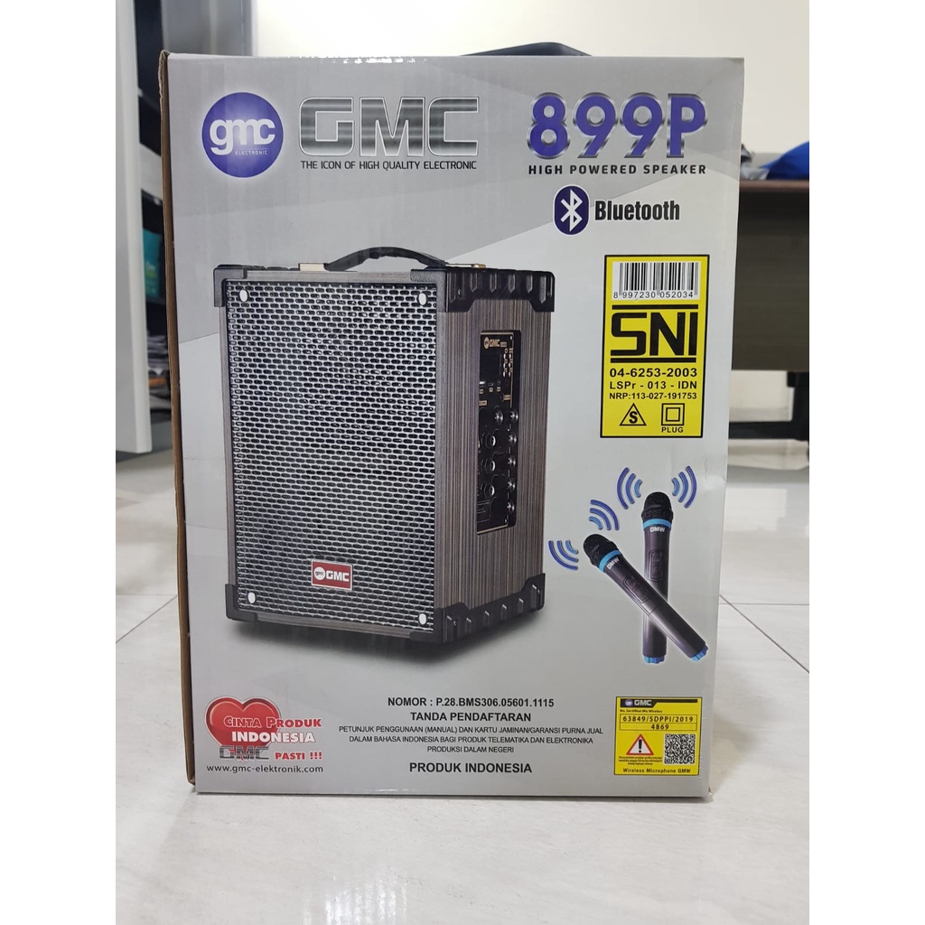 SPEAKER GMC MULTIMEDIA BLUETOOTH 899P + FREE WIRELESS MIC | TERMURAH + GRATIS ONGKOS KIRIM*