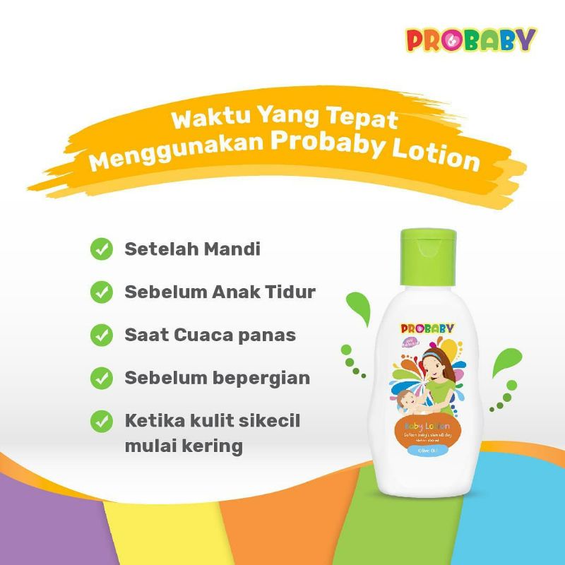 PROBABY Lotion 100ml / 200ml Losion Bayi Baby Body Lotion Pelembab Kulit Bayi