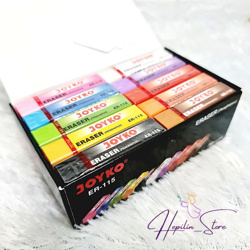 

Penghapus Joyko ER-115 atau ER-110 Warna Warni Eceran 1 BIJI / Joyko Eraser ORIGINAL / Setip Joyko