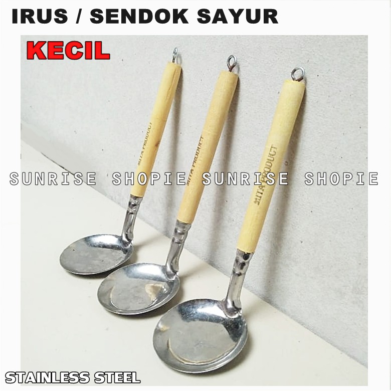 Irus Kecil Stainless - Sendok Sayur - Cetong Kuah | Shopee Indonesia