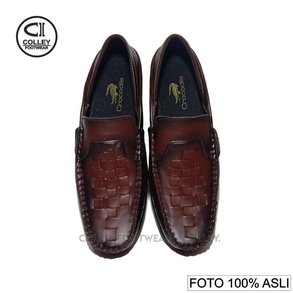 COD - SEPATU KANTOR PRIA 100% KULIT ASLI - COKELAT HITAM CLY-SMK-015