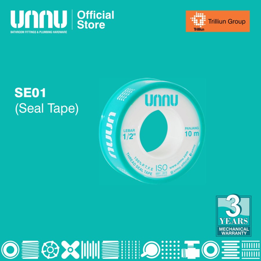 UNNU Seal Tape - SE01 1/2&quot; Premium Quality