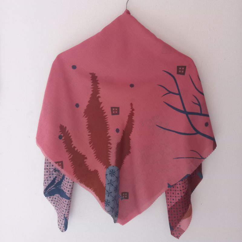 JILBAB SEGIEMPAT OSKARA / NUREL LASER CUT / KERUDUNG MOTIF AZARA HIJAB / LASERCUT LC