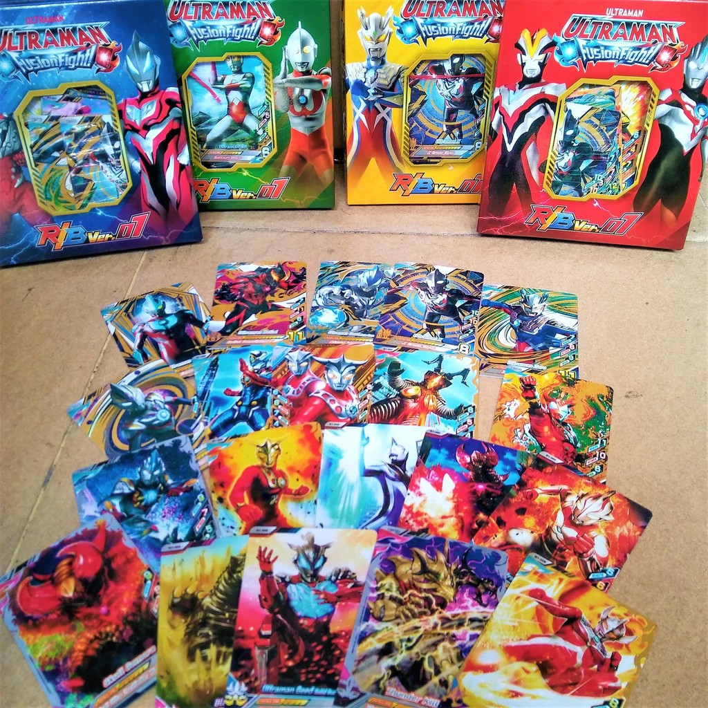 KARTU ULTRAMAN ISI 20 NEW VERSI 4 RB 01 Fusion Fight Timezone HOT RARE ITEM Game Card