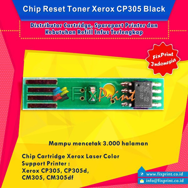 Chip Toner Catridge Fuji Xerox CP305 CP305d CM305 CM305df Black Murah