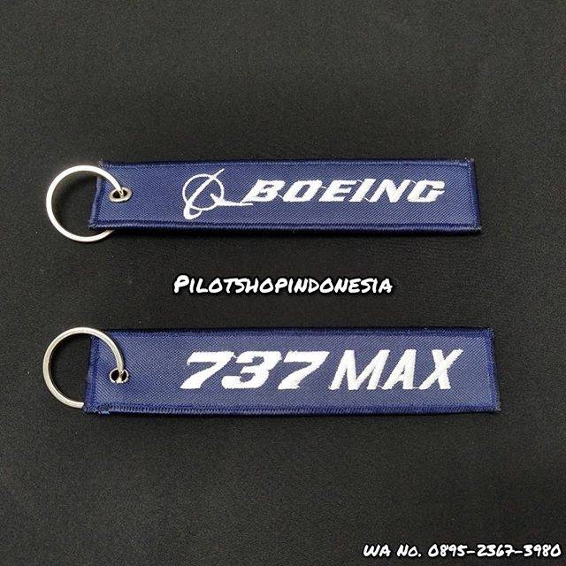 Gantungan kunci bordir BOEING // 737MAX