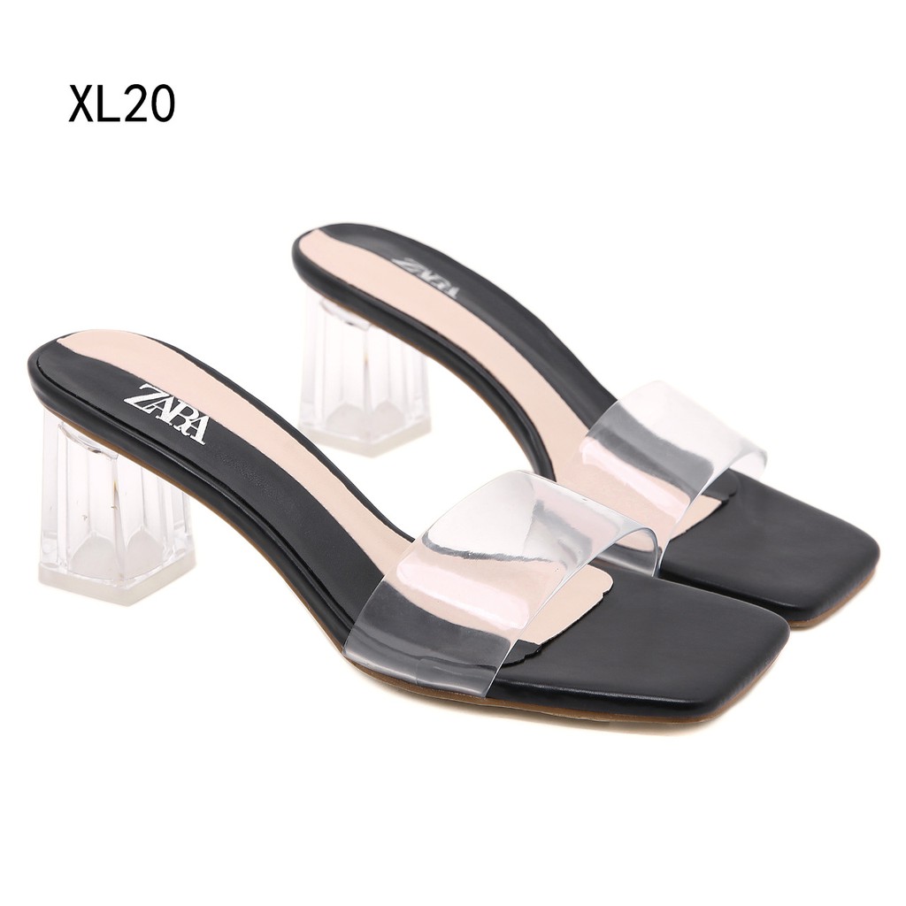 ZR GLASS HEELS SANDALS XL20