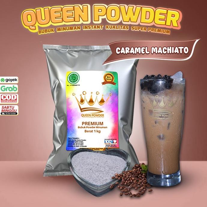 

favorit] Bubuk Minuman Queen Powder Premium Rasa Caramel Machiato 1Kg