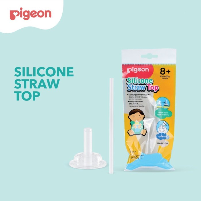 PIGEON Silicone Straw Top Set Spare Sedotan Pengganti Dot