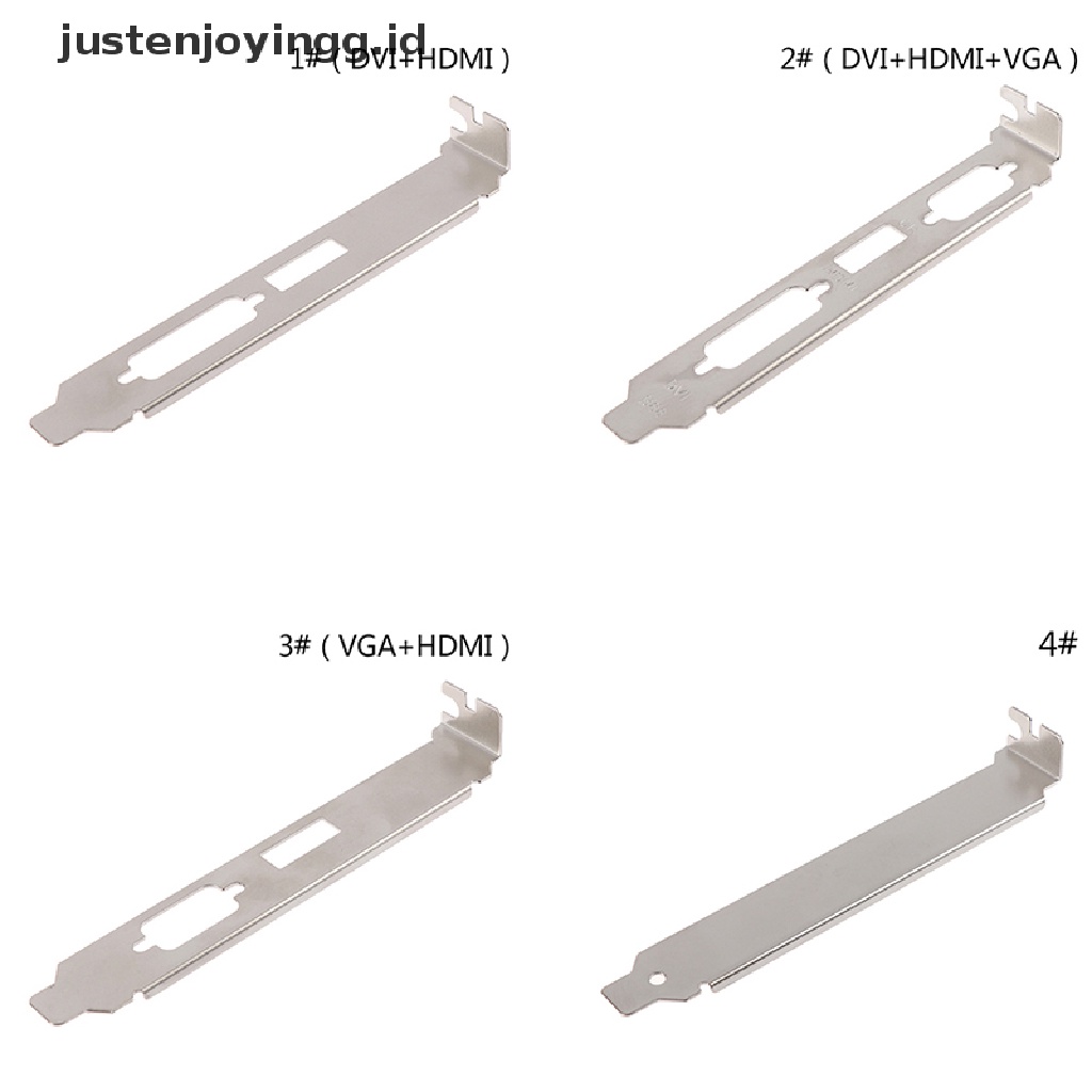 1 Pc Braket Adapter HDMI DVI VGA Port Ukuran 12cm Untuk Konektor Video Card