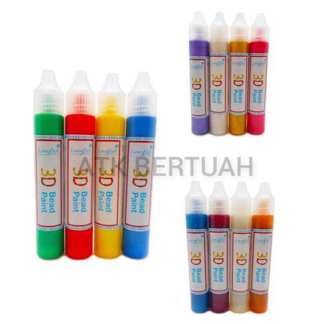 

LANA CRAFT 3D BEAD PAINT TINTA TIMBUL WARNA WARNI 3 DIMENSI