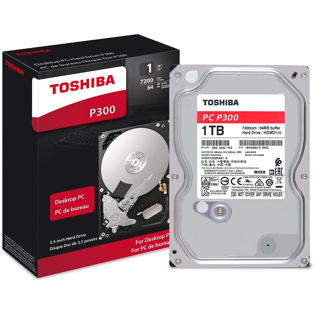 HDD TOSHIBA 1 TB 7200 RPM (SATA3 6gb/s)