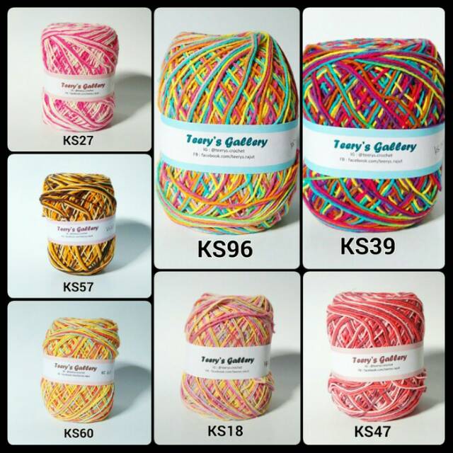 Benang rajut katun sembur