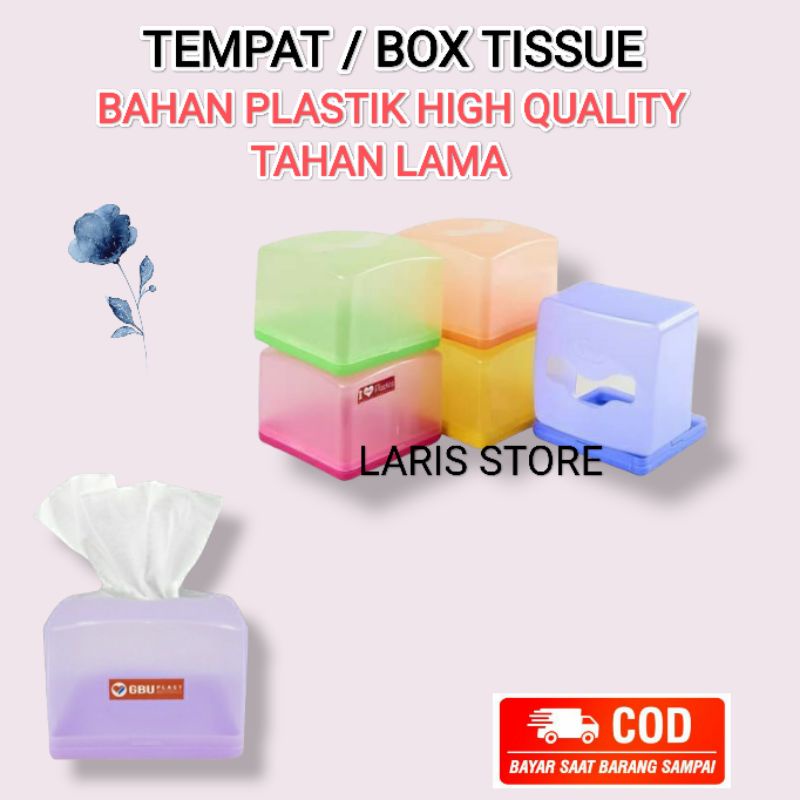 Tempat Tissue Segi / Box Tisu Model Segi Violet High Quality