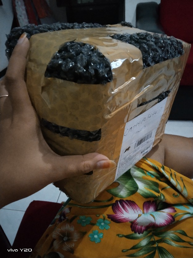 Kotak Tisue Bentuk Desktop Tv Multi Fungsi. Tisue Box Dengan Holder Kardus Warna Biru