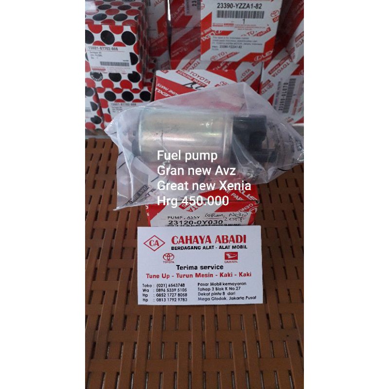 Fuel pump,Atau Rotak Bensin,Gran new Avanza,Great new Xenia,Dual Vvti