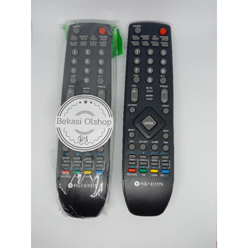 Remot Tv Polytron LED-LCD / Remote Tv Polytron 81F579