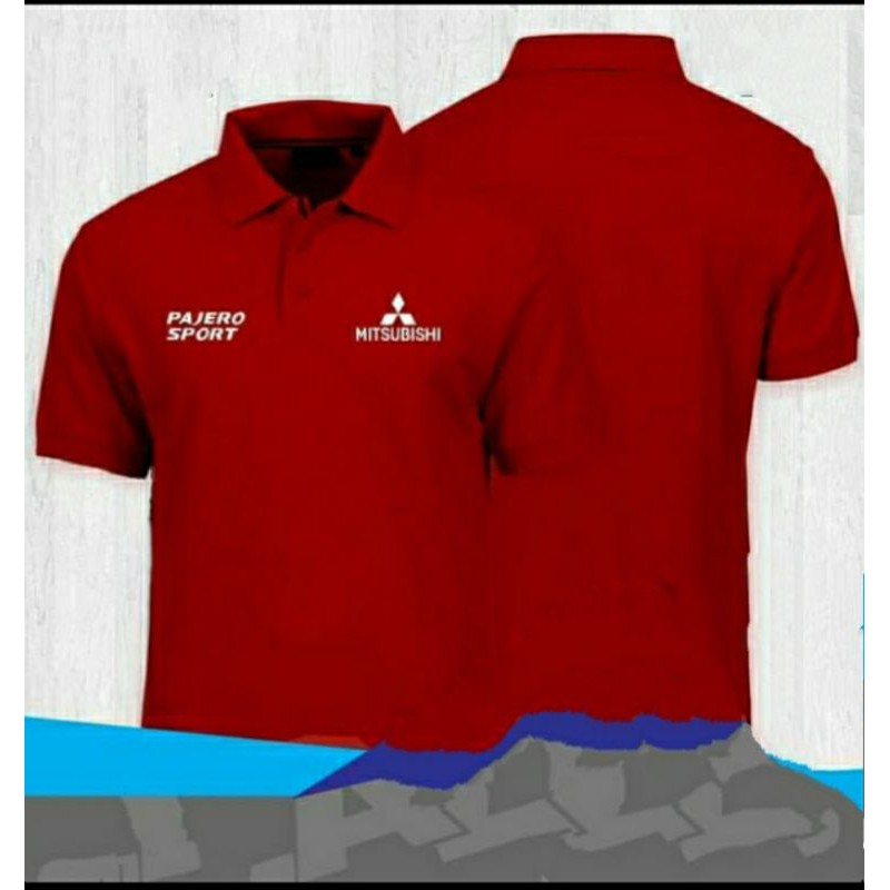 kaos Pajero sport Kaos Mitsubishi Pajero sport bordir kaos kerah Pajero sport baju polo Pajero sport