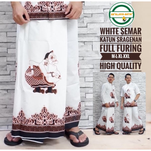 Sarung Batik WHITE SEMAR Katun Halus