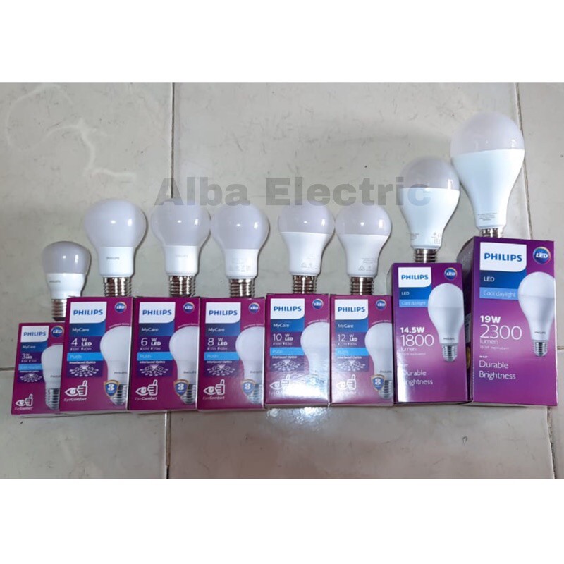 PHILIPS LED 12W Lampu PHILIPS LED 3W-19W Bulb LED