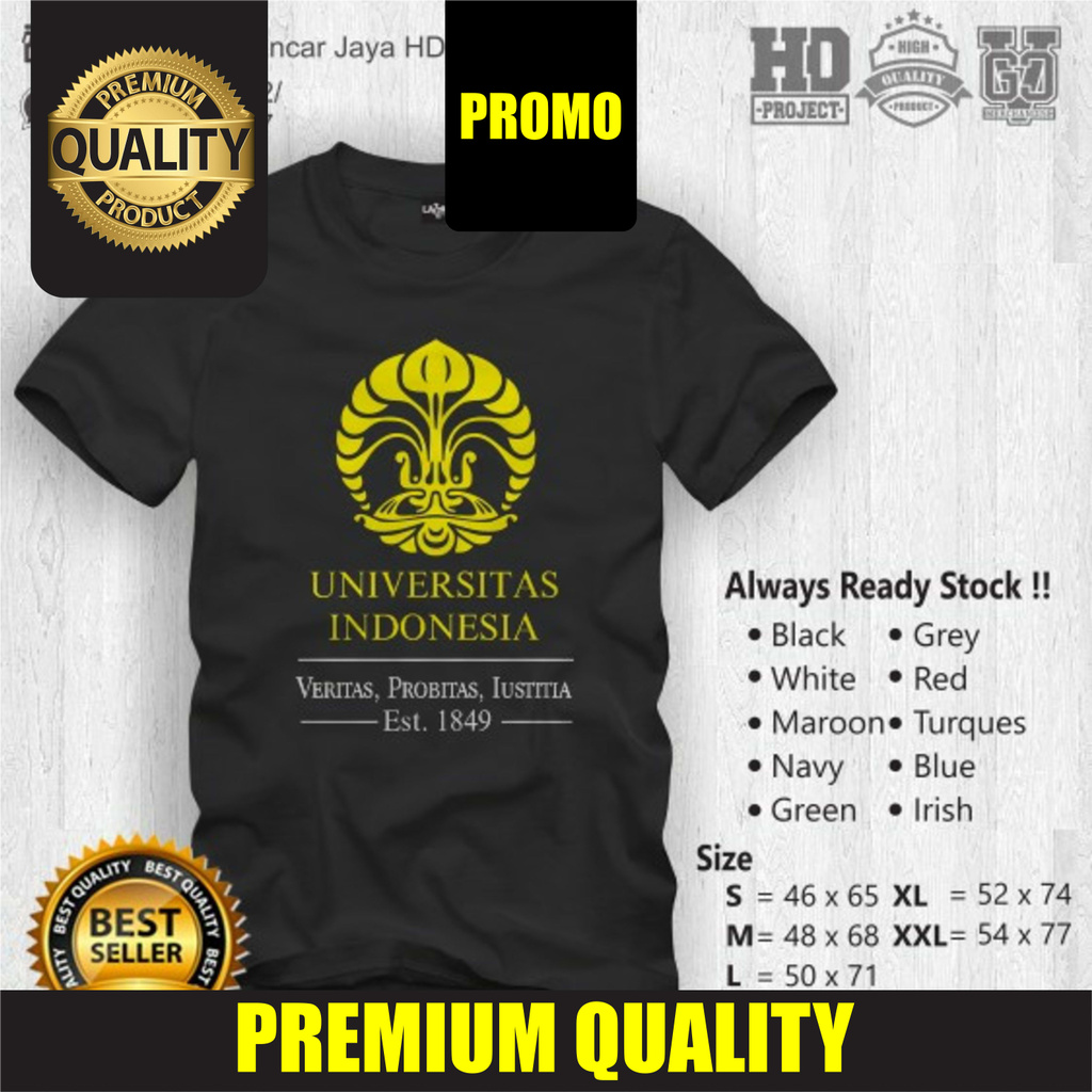 SALE  Kaos / Baju / T-shirt Universitas Indonesia UI Distro Murah Keren Kaos T-shirt T Shirt Baju