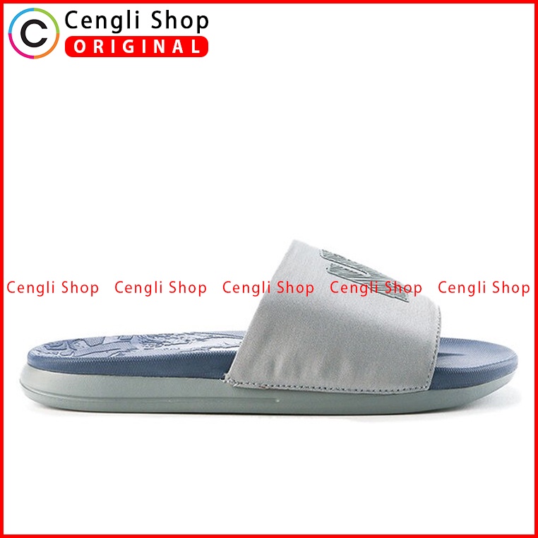 SANDAL SLIDE HUSH PUPPIES PRIA ORIGINAL CASUAL BRANDED BIRU HM04