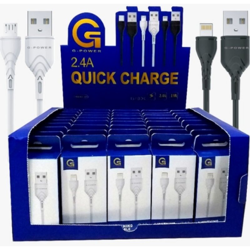 G-POWER U11 KD KABEL DATA USB MICRO TYPE C WITH SUPPORT 2.4A QUICK CHARGE FAST TRANSMISSION