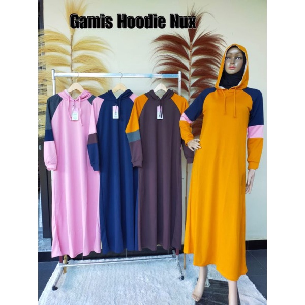 gamis hoodie nux Original/gamis hoodie branded/gamis nux/gamis babytery