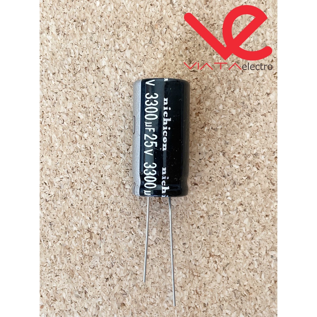 KAPASITOR ELCO 3300UF 25V (1 BUAH) KAPASITOR CAPACITOR ELKO KAPASITOR 3300 UF 25 V