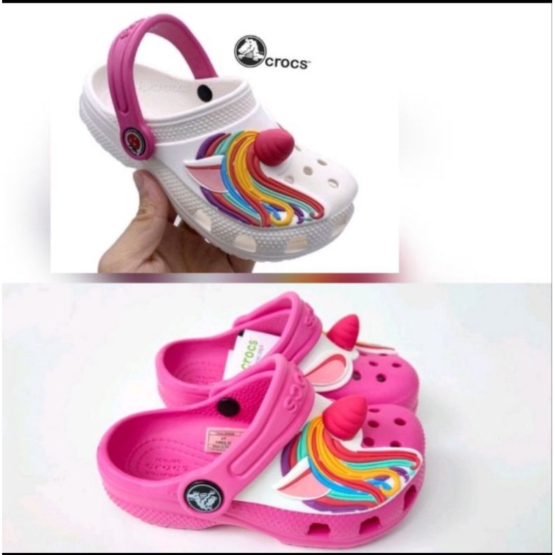 Sandal Anak / Crocs anak little pony unicorn  fun lab / Sandal anak unicorn