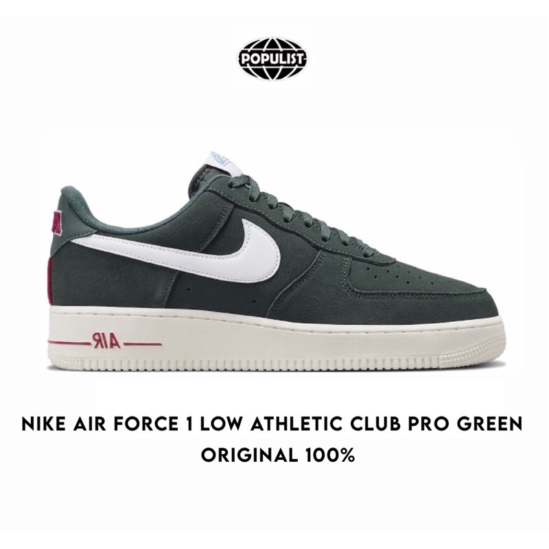 Nike Air Force 1 Low Athletic Club Pro Green 100% Original Resmi