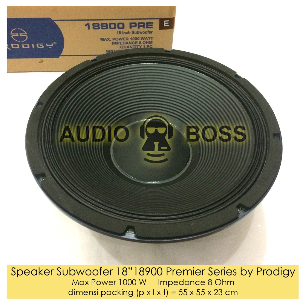 Speaker Prodigy 18 inch 18 in 18in Subwoofer 18” 18900 Premier Series by Prodigy