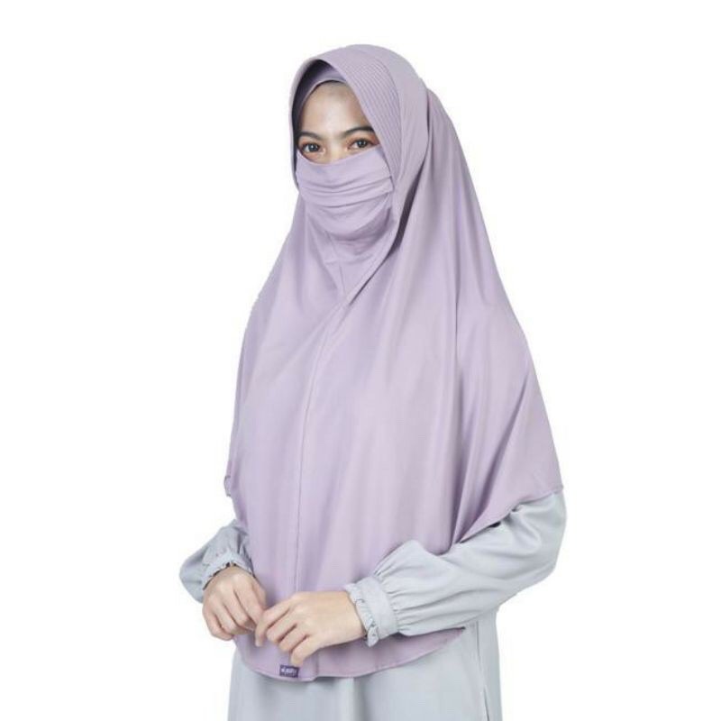 KERUDUNG NIQOB MASKER/BERGO MASKER JUMBO PET (XL)/JILBAB MASKER JUMBO/HIJAB NIQOB JUMBO