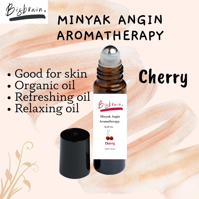 Jual Bisbrain Minyak Angin Aromatherapy Cherry Roll On Refreshing Oil