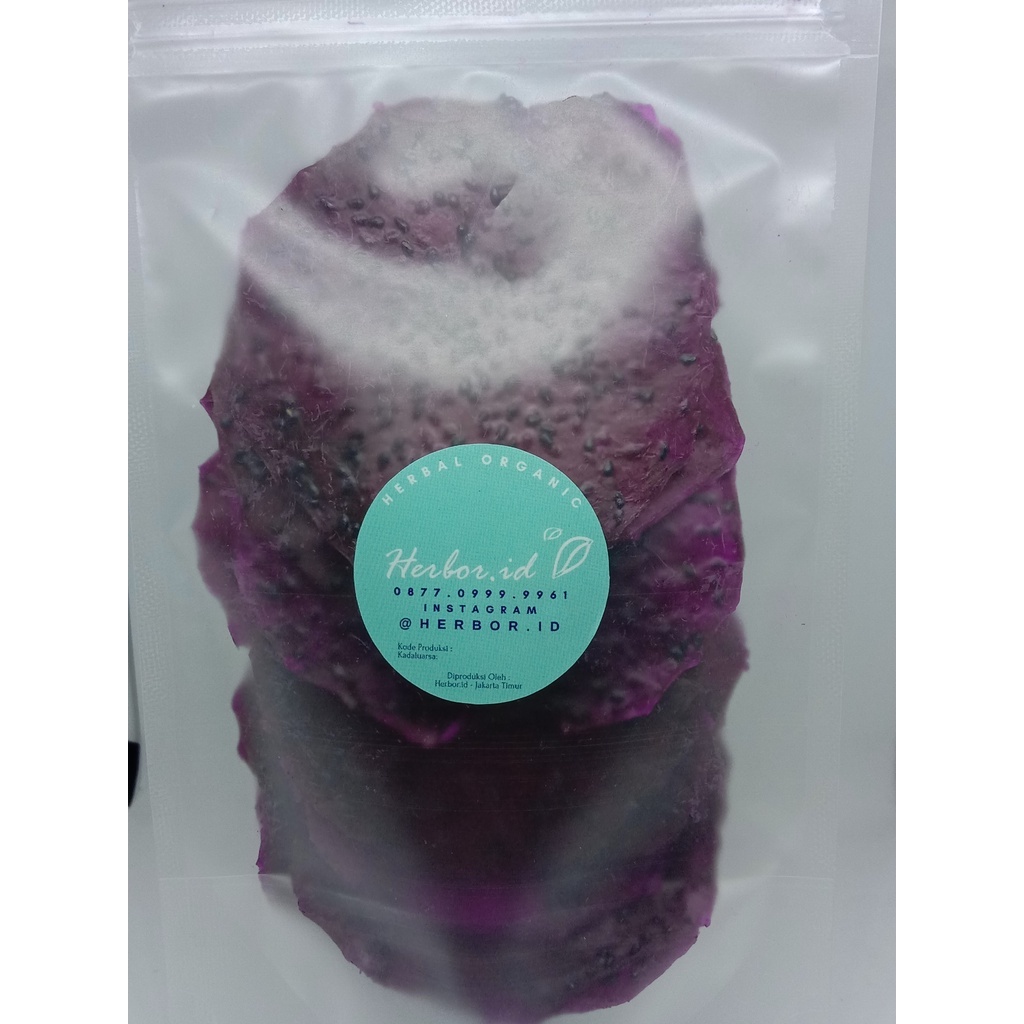 

buah naga kering dried dragon fruit kupas dehydrated