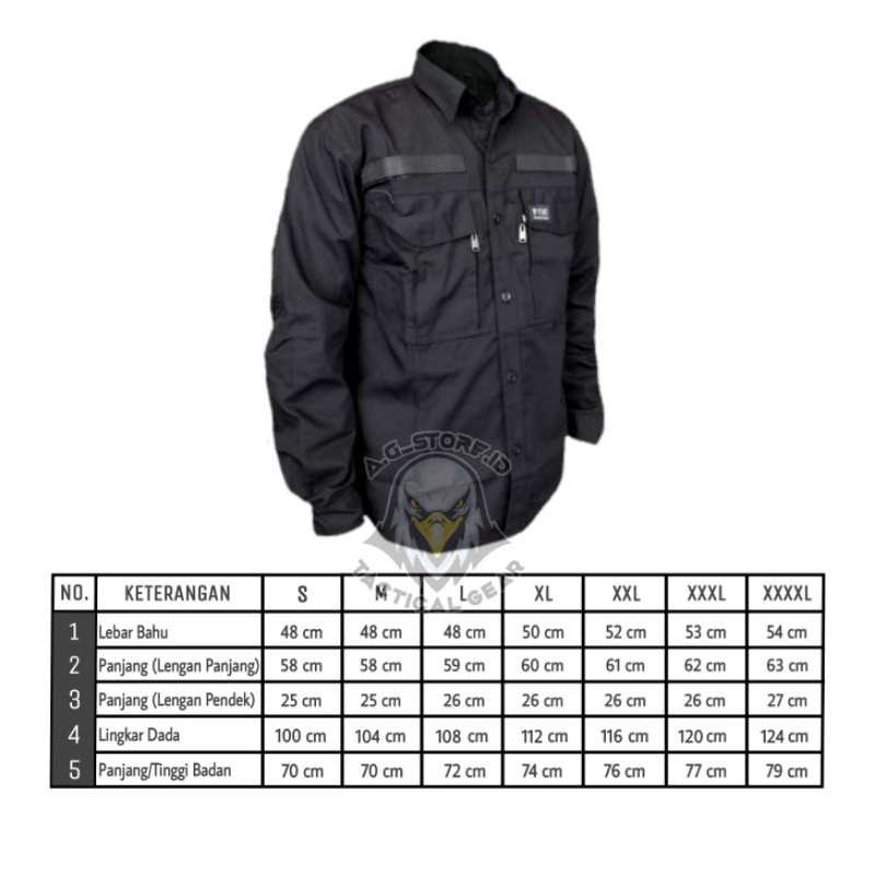 Kemeja seragam tactical BIG SIZE | kemeja M-Tac | kemeja W-Tac | kemeja Kitanica | kemeja outdoor