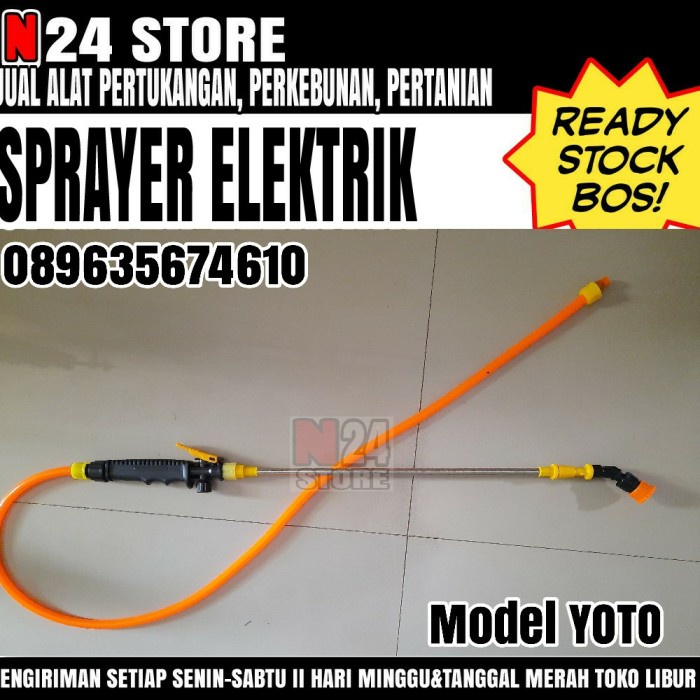 Sprayer / sprayer elektrik pertanian / stik sprayer elektrik lengkap