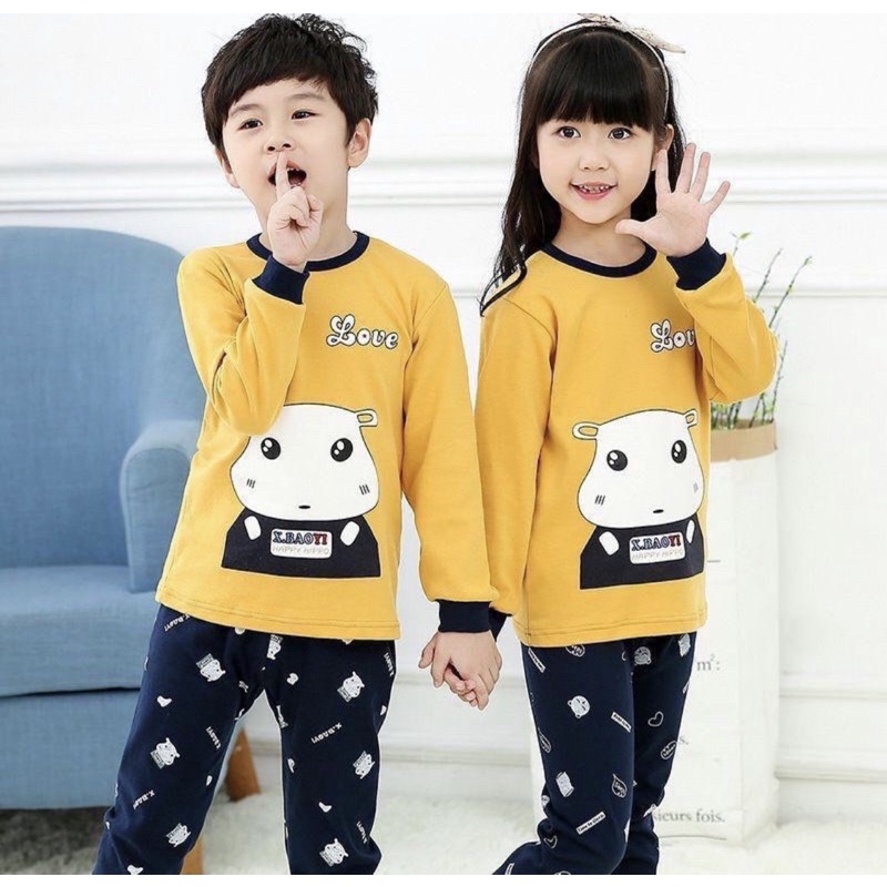 BAJU PIYAMA ANAK BALITA 5THN KAOS IMPORT SET CELANA PANJANG NEW S-2XL