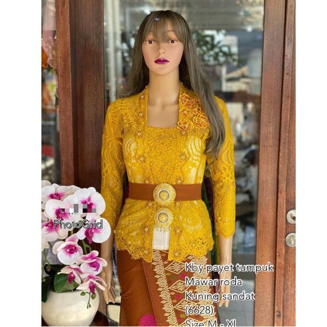 Kebaya Jadi Brokat Payet Tumpuk size.M L XL dan XXL