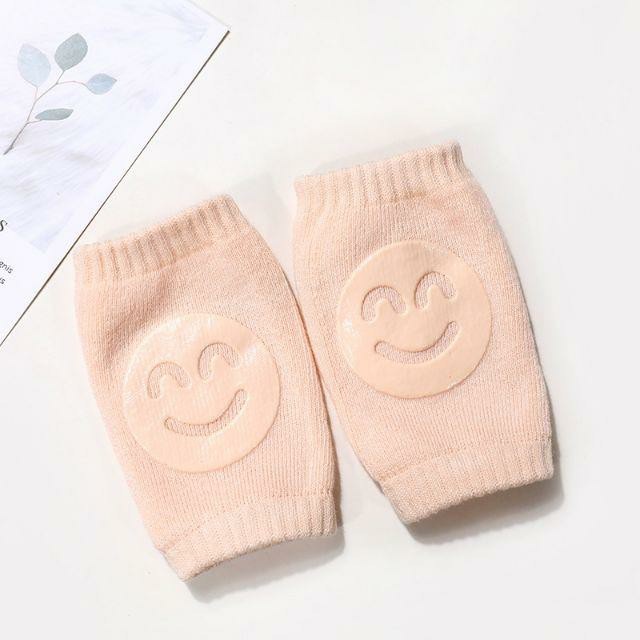 Knee Protector Knee Pads Untuk Pelindung Lutut Bayi Belajar Merangkak - krem