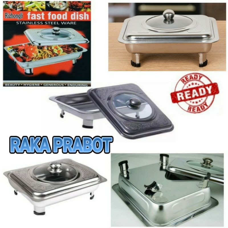 PANCI STAINLESS PRASMANAN KOTAK/TEMPAT SAYUR TUMIS LAUK SERBAGUNA