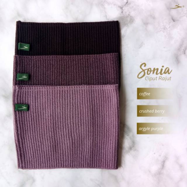 SONIA Ciput Rajut Bandana Salur - Inner Khimar - Khadijah Indonesia #ayranashwap-3