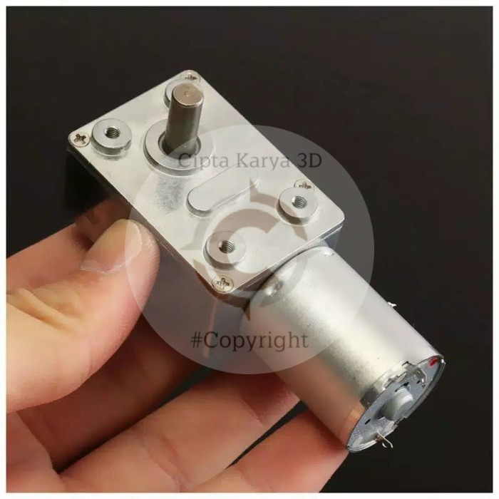 Reduction Motor Worm Turbo Geared Gearbox Reducer DC 12V 2Rpm - 12v 5rpm