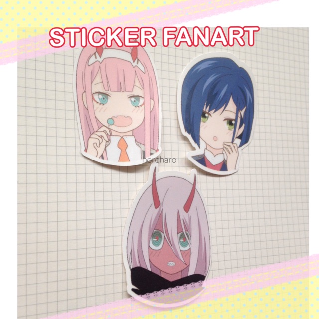 

sticker fanart anime DARLING IN THE FRANXX