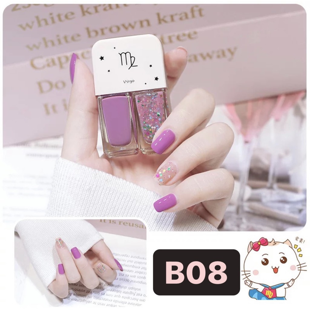 [1.1]BF B01-B30 2In1 Kutek Korean NON Peel Off Nail Polish Set