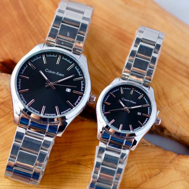 Jam Tangan Couple Ck Silver