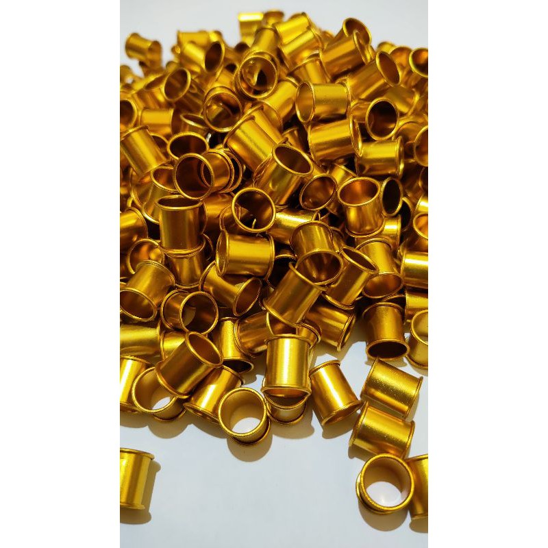100 butir ring merpati polos gold import
