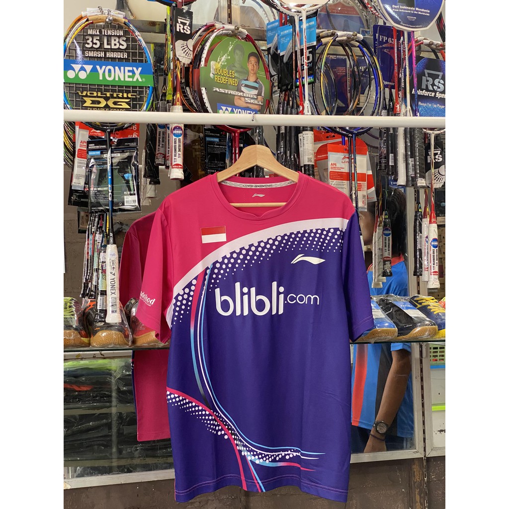 Kaos Badminton / Kaos Olahraga Lining Original