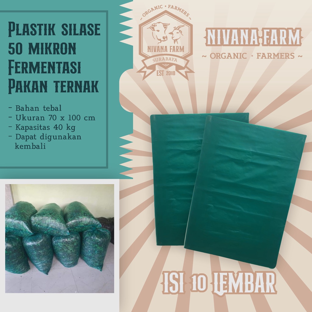 Jual Lembar Plastik Silase Pakan Fermentasi Ternak Kambing Domba