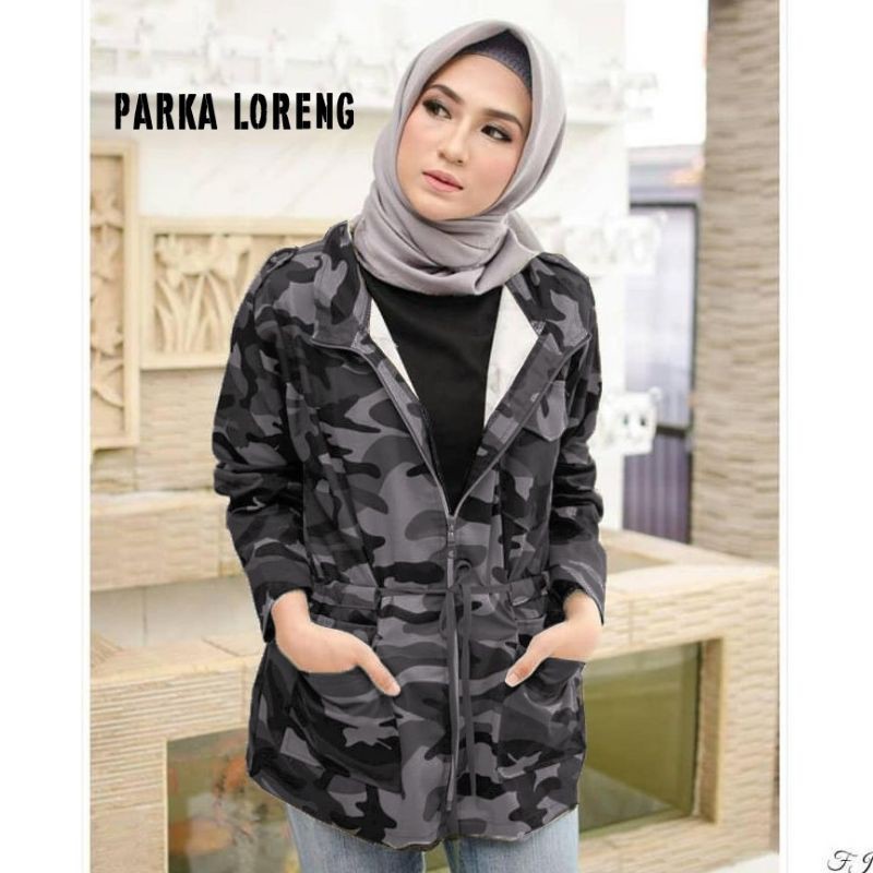 JAKET PARKA LORENG//PARKA SOLO//BAHAN KANVAS//JAKET MURAH SOLO/PARKA KOREA